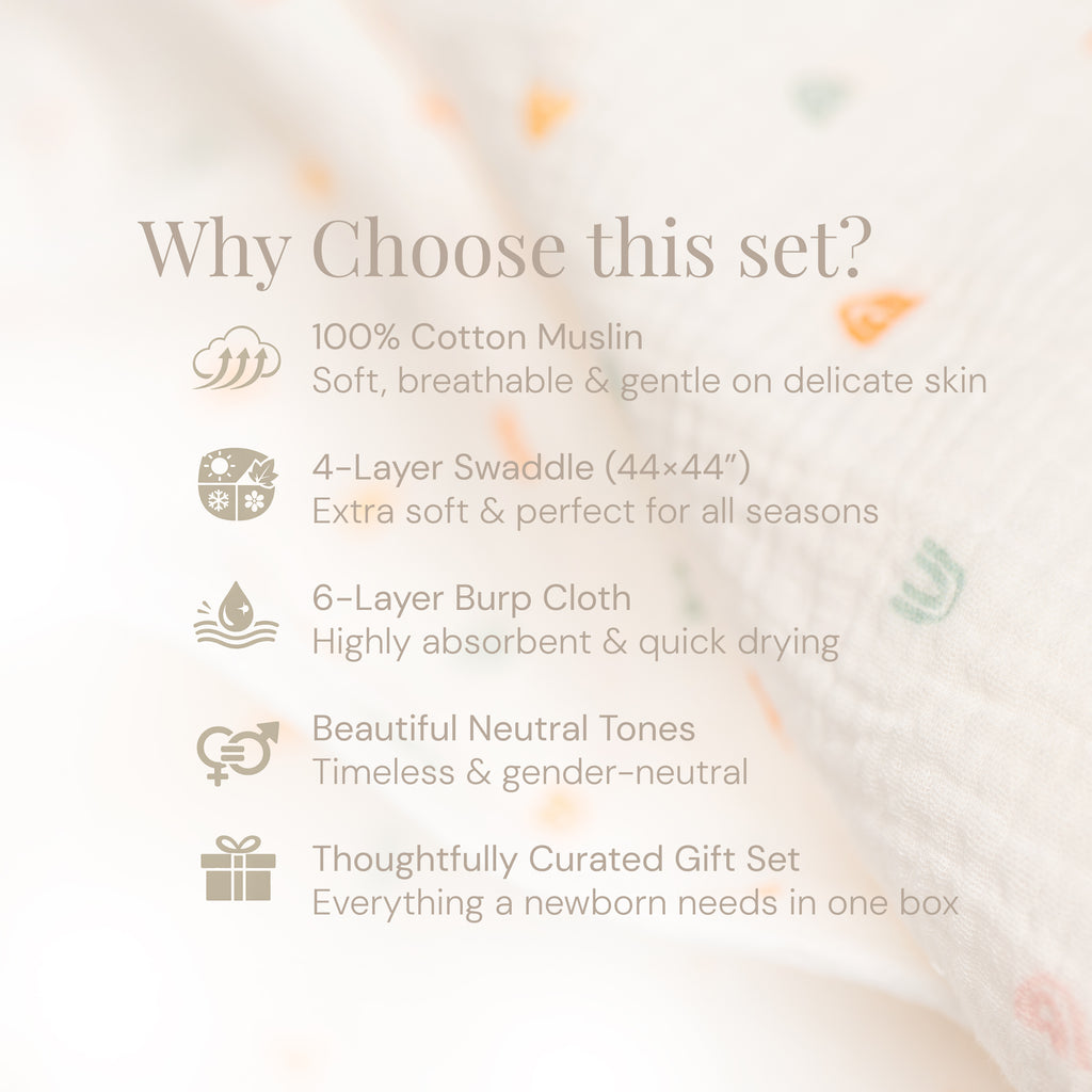 <div id="sectiontarget">Premium Baby Gift Box 🤍 | Made with 100% Cotton Muslin</div>