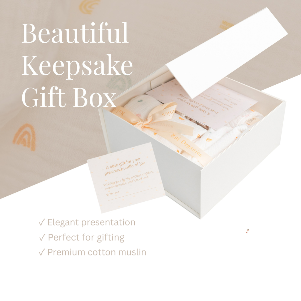 <div id="sectiontarget">Premium Baby Gift Box 🤍 | Made with 100% Cotton Muslin</div>